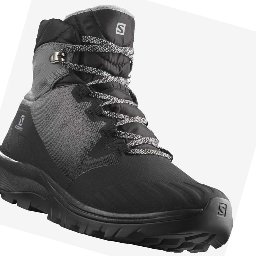 Salomon WoVAYA BLAZE THINSULATE™ CLIMASALOMON™ WATERPROOF Kadın Yürüyüş Ayakkabısı Siyah | TR 2806VRW